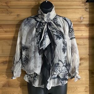 High Neck Women’s Blouse Size Medium